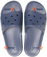 Crocs Unisex Classic Slide Navy Blue Synthetic Size 13 UK Men, 49-50 EU