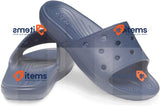 Crocs Unisex Classic Slide Navy Blue Synthetic Size 13 UK Men, 49-50 EU