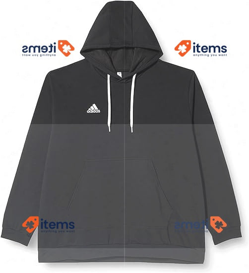 Adidas Men s Entrada 22 Hooded Sweatshirt Black Large adidas Men's Hoodie