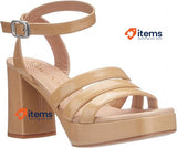 Unisa Women s Heeled Sandal in Beige, Size 6.5 UK (37 EUR) Unisa Women's Skin
