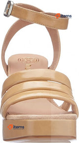 Unisa Women s Heeled Sandal in Beige, Size 6.5 UK (37 EUR) Unisa Women's Skin