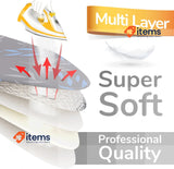 smart&gentle Super Soft Turbo Ironing Board Covers, 108-115 x 30-35 cm, Grey