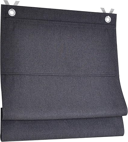 Dimout Roman Blind with Eyelets Width Approx. 45 cm Anthracite