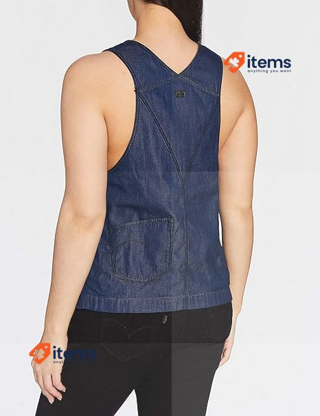 G - STAR RAW Women's Worker Blouse D21497 C432 Blue Pocket Shirt G-STAR
