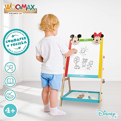 WOOMAX Disney - Minnie and Mickey Pizarra wood children, 5x65 cm (48739)