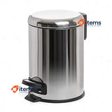 TATAY Bathroom Trash Bin with Stainless Steel Pedal, 3L Capacity