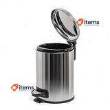 TATAY Bathroom Trash Bin with Stainless Steel Pedal, 3L Capacity