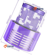 VIEWALL Dyson V10 Filter Pack of 2, Vacuum Cleaner Washable Filter
