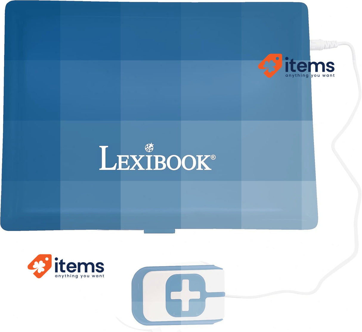 LEXIBOOK, Educational and Bilingual Laptop Spanish/English White/Blue