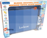 LEXIBOOK, Educational and Bilingual Laptop Spanish/English White/Blue