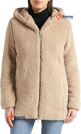 URBAN CLASSICS Women's Sherpa Cardigan Breathable Jacket Size 3XLarge Taupe