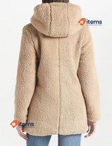 URBAN CLASSICS Women's Sherpa Cardigan Breathable Jacket Size 3XLarge Taupe