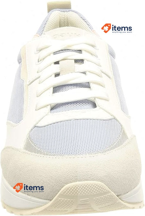 HUGO Women s Icelin Sneaker in White / Purple / Pink, Size 5 UK (38 EU) Blue450