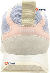 HUGO Women s Icelin Sneaker in White / Purple / Pink, Size 5 UK (38 EU) Blue450