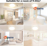 Ceiling Light LED Ceiling Light 24 W 28 cm IP54 White 4000 2000 Waterproof Round