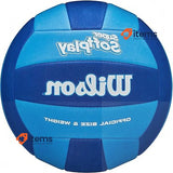 WILSON Adult Super Soft Play Volleyball Faux Leather Royal/Navy Outdoor