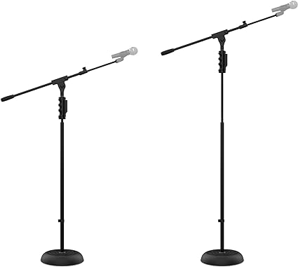 Audibax Base 10E - Floor Microphone Stand - Round Base Stand