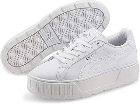 Puma Karmen, Women's Sports Shoes, Puma White Puma White Puma Silver, 39 EU