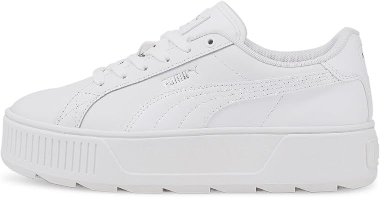 Puma Karmen, Women's Sports Shoes, Puma White Puma White Puma Silver, 39 EU