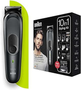 Braun Rulebarba Haircut Man Razor Included, 10 in 1 Styling Kit Black/Grey