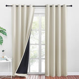 PONY DANCE Soundproof Curtains Thermal Curtains Beige