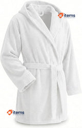 Top Towel Unisex Bathrobe - Shower Robe for Men or Women 100% Cotton 500 g/m2