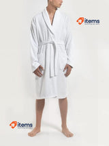 Top Towel Unisex Bathrobe - Shower Robe for Men or Women 100% Cotton 500 g/m2