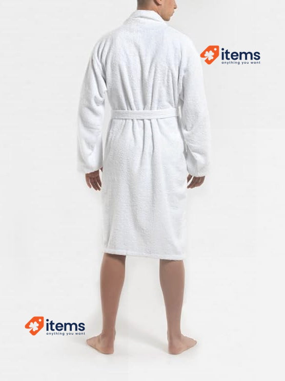 Top Towel Unisex Bathrobe - Shower Robe for Men or Women 100% Cotton 500 g/m2