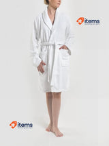 Top Towel Unisex Bathrobe - Shower Robe for Men or Women 100% Cotton 500 g/m2