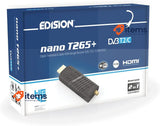 Edision NANO T265+ Terrestrial And Cable HDMI Dongle Receiver Black DVB - T2