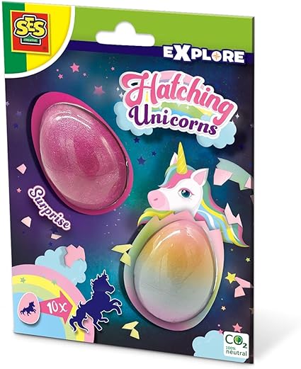 SES Creative Hatching Unicorns - 2 Surprise Eggs