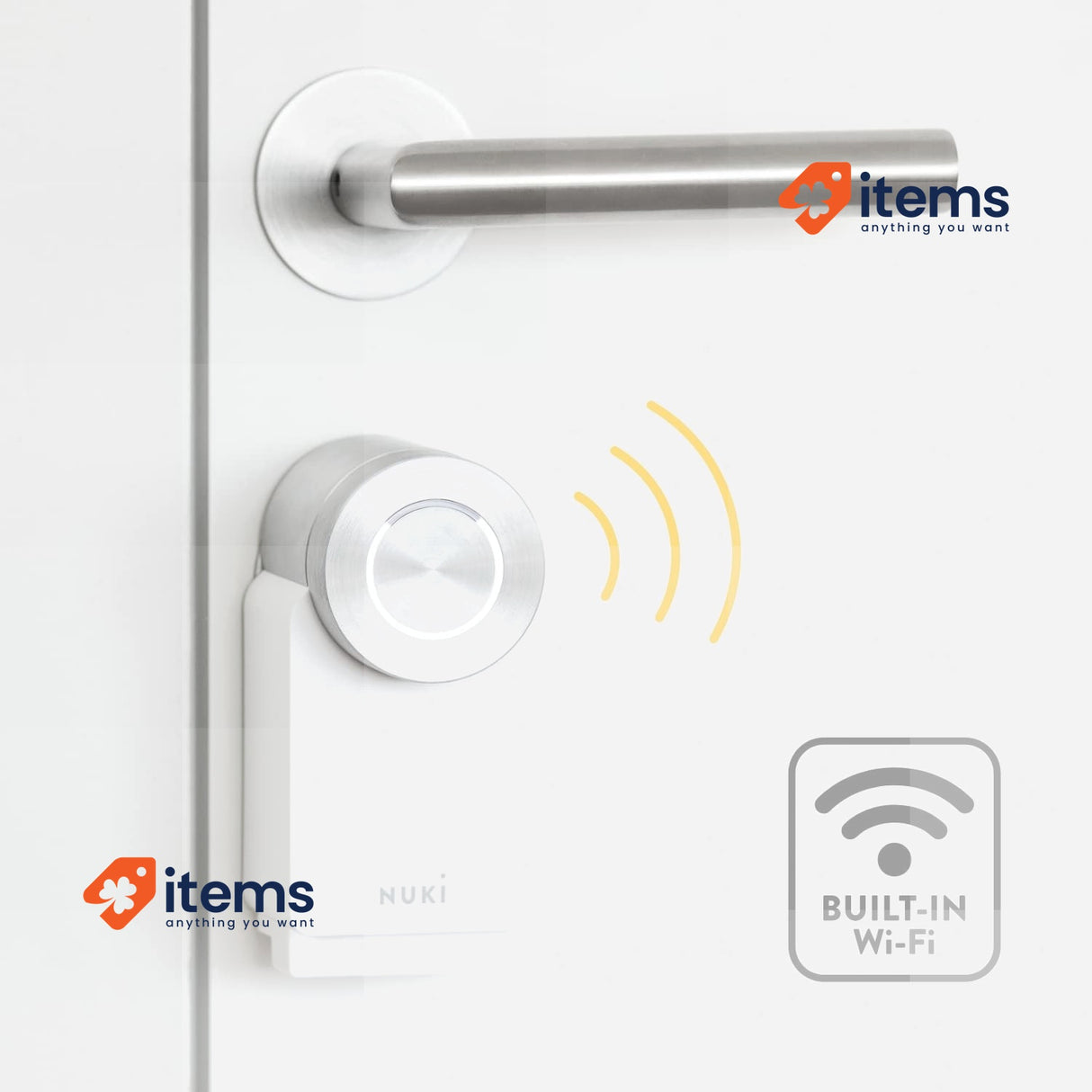 Nuki Smart Lock 3.0 Pro for Euro Profile Cylinder, Smart Door Lock with WiFi
