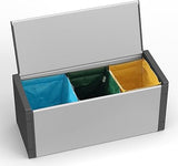 Adventa: Storage Box for Separated Collection in PVC and PP Resin Grey