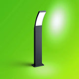 Philips LED Paletto with integrated LED Splay IP44 Cold White Light, Anthracite