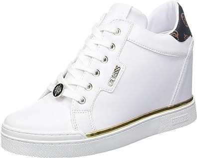 GUESS Faster Womens Sneaker Rubber Shoes White 37 EU