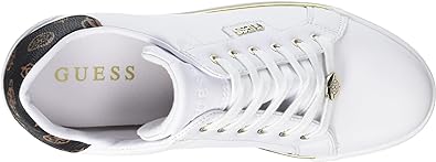 GUESS Faster Womens Sneaker Rubber Shoes White 37 EU