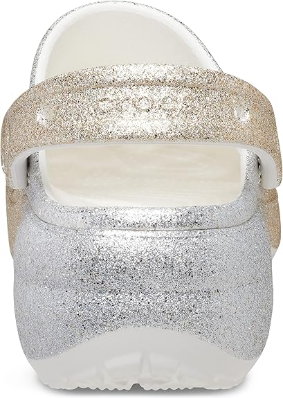 Crocs Women's Classic Clog  Platform Shoes, Ombre Glitter, 7