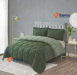 HIG 3 Piece Coverless Duvet Green King - 240 x 220cm Green
