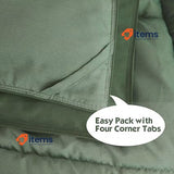 HIG 3 Piece Coverless Duvet Green King - 240 x 220cm Green