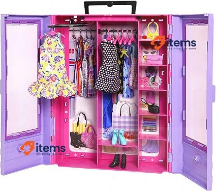 Barbie Fashionistas Doll & Playset, Ultimate Closet with Barbie Clothes