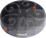 lionto Anti-sling bowl for dogs and cats Ø 30 cm, Non-slip, Black 5.5 cm 1500 g