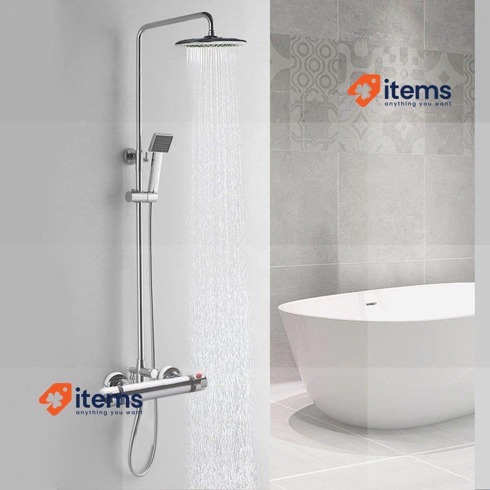 Uten Wall Mounted Shower Mixer Valve Anti Scald Tap, Hot & Cold Water Mixer
