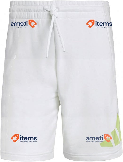 adidas M FI 3BAR Short Shorts, Men s, White, Large Adidas Men's