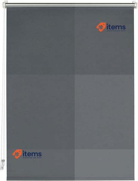 Deco Company Thermal Roller Blind, No Drilling, Reverse Grey Clamp Mount Maximum