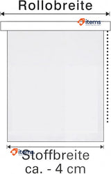Deco Company Thermal Roller Blind, No Drilling, Reverse Grey Clamp Mount Maximum