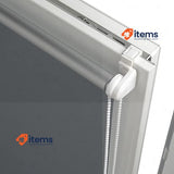 Deco Company Thermal Roller Blind, No Drilling, Reverse Grey Clamp Mount Maximum