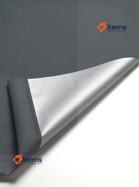 Deco Company Thermal Roller Blind, No Drilling, Reverse Grey Clamp Mount Maximum