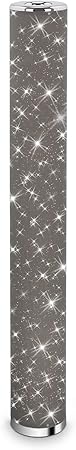 Briloner Leuchten - LED Floor Lamp, Fabric Floor Lamp, Star Effect Grey