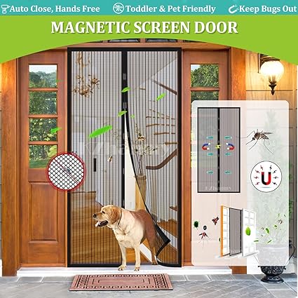 KZhanmy Magnet Fly Screen Door Insect Protection Magnetic Mosquito Net Curtain