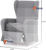Eysa Llion Sofa Cover, Lycra, Grey 6, 1 Seater <p>AVAILABLE MODELS: sofa 1
